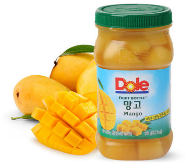 Dole 돌 후룻바틀 망고 666gx2개 과일통조림, 아이스보냉백포장, 2개, 666g