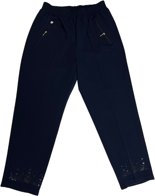 마그랜마 [국산] 엄마 할머니 봄 가을 보석 자수 바지 빅사이즈 할머니옷 밴딩 팬츠