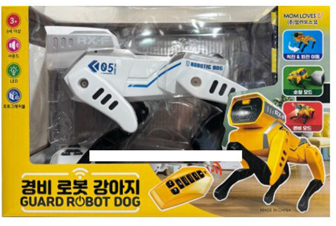 경비 로봇 강아지R/C / 화이트, 1개, 화이트외