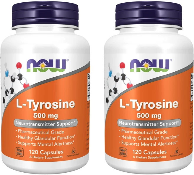 나우푸드 L-타이로신 500mg 캡슐, 120정, 2개 - 쿠팡