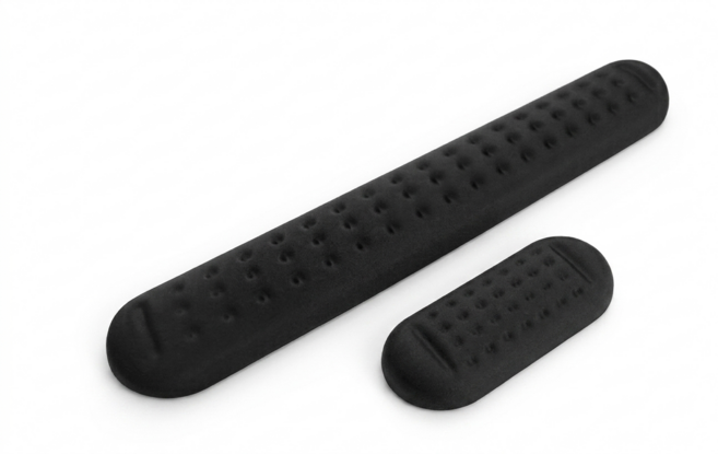 타임에이 메모리폼 키보드 마우스 손목 받침대 세트, 1개, 블랙세트