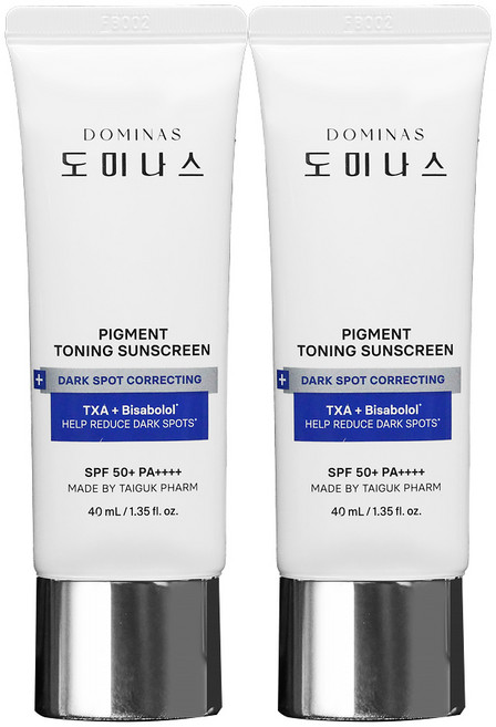 25년 최신상 태극제약 도미나스 선크림 트라넥삼산 선스크린 이엑스, 2개, 40ml