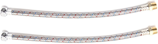 수도엔꼭지 싱크대 주방 연장 연결 호스 연결대, 2개