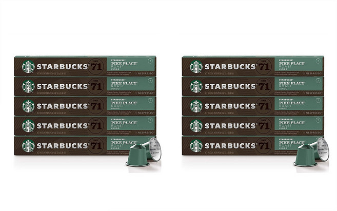 Starbucks 네스프레소 스타벅스캡슐 Pike Place Roast 100캡슐, 1개