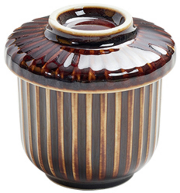 YUPO KOREA 일본 도자기 재팬 줄자무시 (밤색) 하, 1개