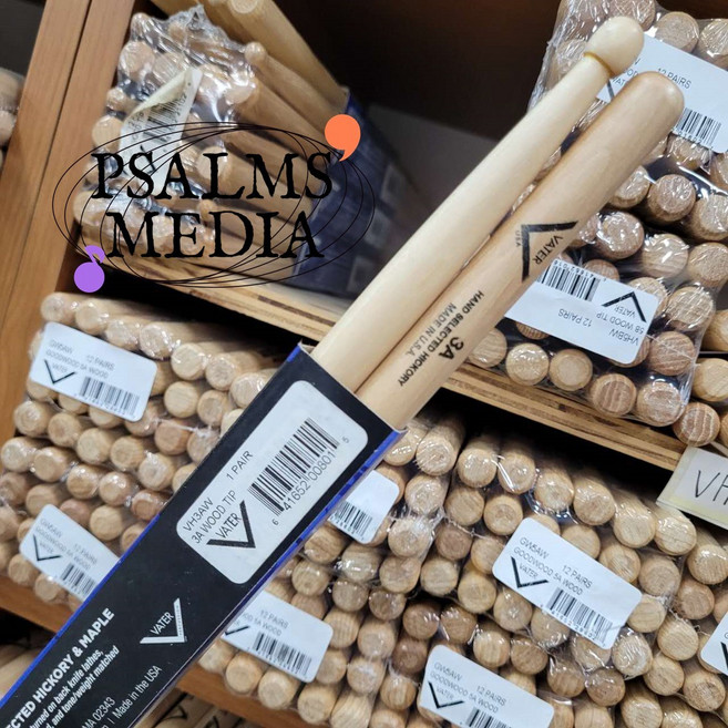 VATER 베이터 미국산 3A 드럼스틱 VH3AW, 1개, 우드