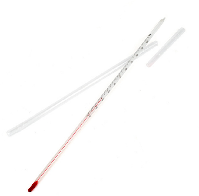 유리 알코올 온도계 100도, 1개