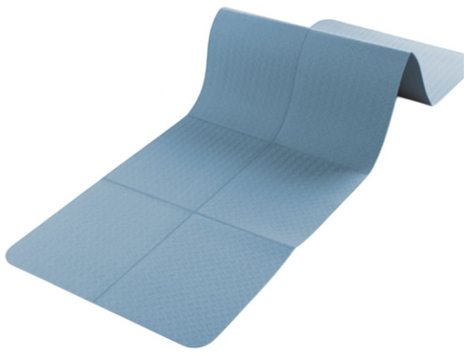 사비나 방수 접이식 슬림 TPE 요가매트 5mm, 블루, 1개