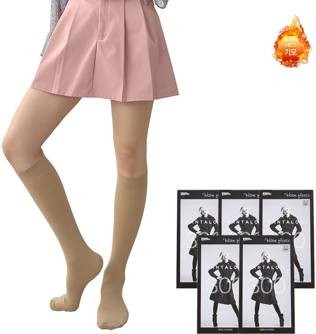포근한 국산 테리기모 판타롱 스타킹 5매