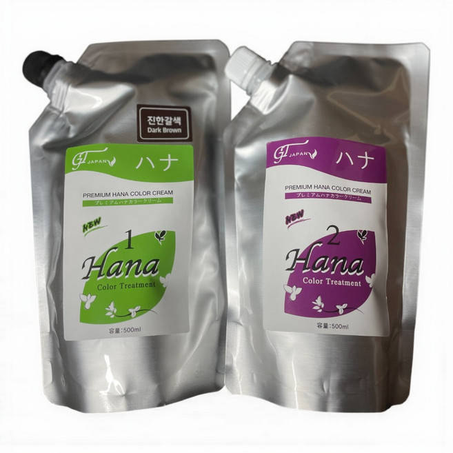 프리미엄 하나 컬러크림 500g, 내츄럴브라운(자연갈색), 1개