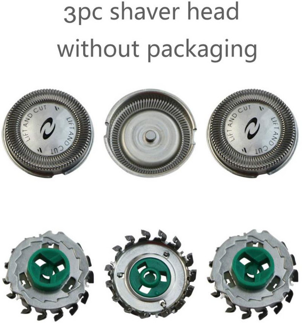 Norelco & Philips PT710 PT715 PT720 PT721 PT725용 전기 면도날 전기 면도기 커터 헤드 교체 블레이드, 3개, 하나