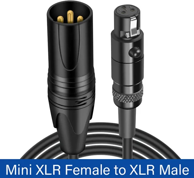 블랙매직 포켓 시네마 4k 카메라 오디오 라인 케이블용 XLR 3핀 남성/여성 미니, 03 1m, 01 3