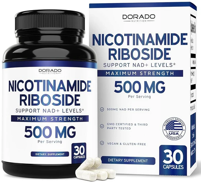 DORADO NUTRITION Nicotinamide Riboside Booster (30 정) NAD+Supplement 500mg for Women & Men Support, 1개 - 쿠팡