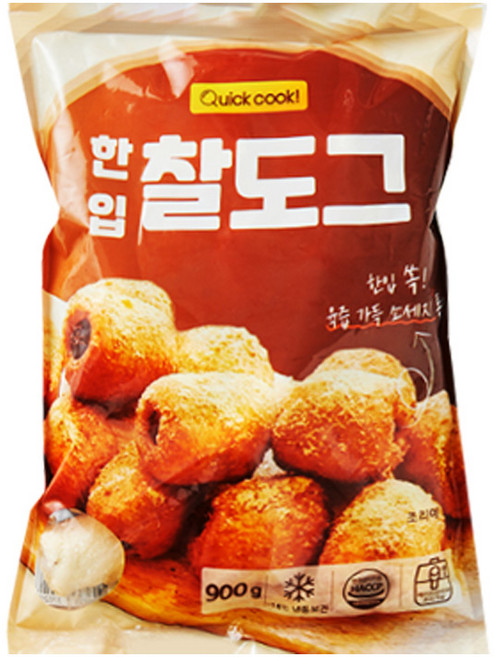 [지케이푸드] 한입 찰도그 900g (드라이) 한입 핫도그 미니 소세지 핫도그, 10개
