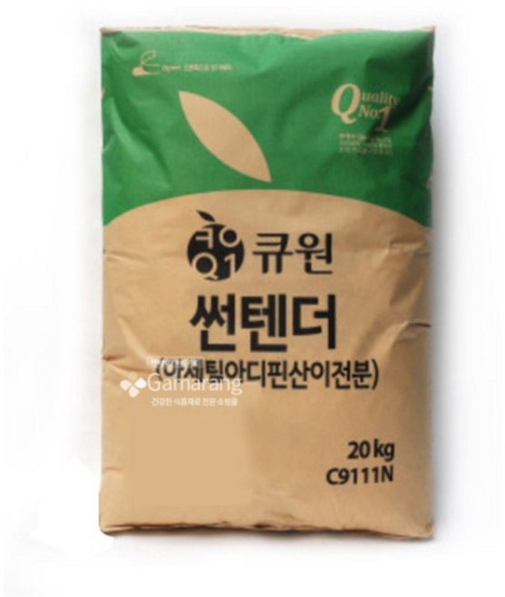 큐원 썬텐더20kg 삼양사 제넥스 아세틸아디핀산이전분, 1개, 20kg