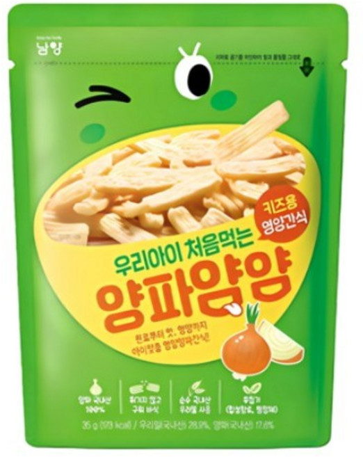 남양유업 우리아이 처음먹는 얌얌 과자, 양파맛, 35g, 3개