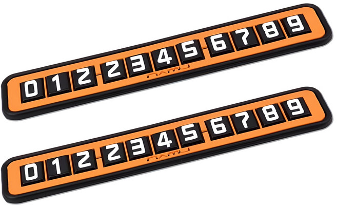 namu 논슬립 주차알림판, 오렌지, 2개