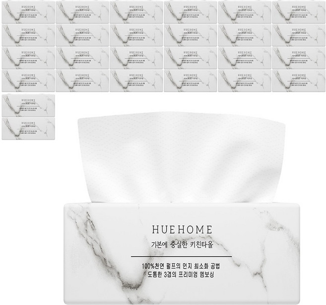 휴홈 뽑아쓰는 기본에 충실한 키친타올, 27개, 100매