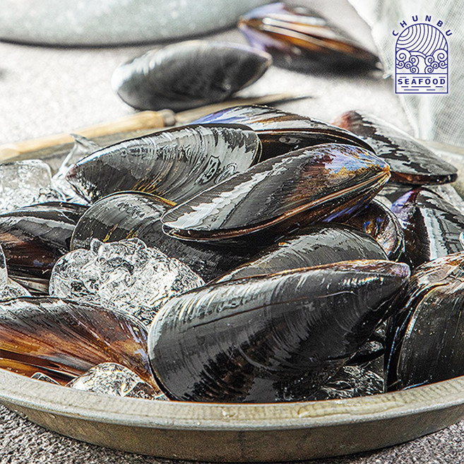 냉동 피홍합 자숙 벌크 국내산 홍합 껍질, 1박스, 10kg