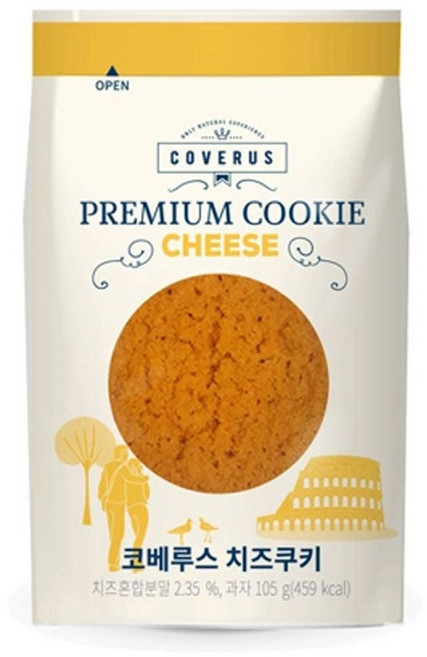 코베루스 프리미엄 치즈 쿠키 105g 6봉 디저트 간식 reo+0783Op, 6개