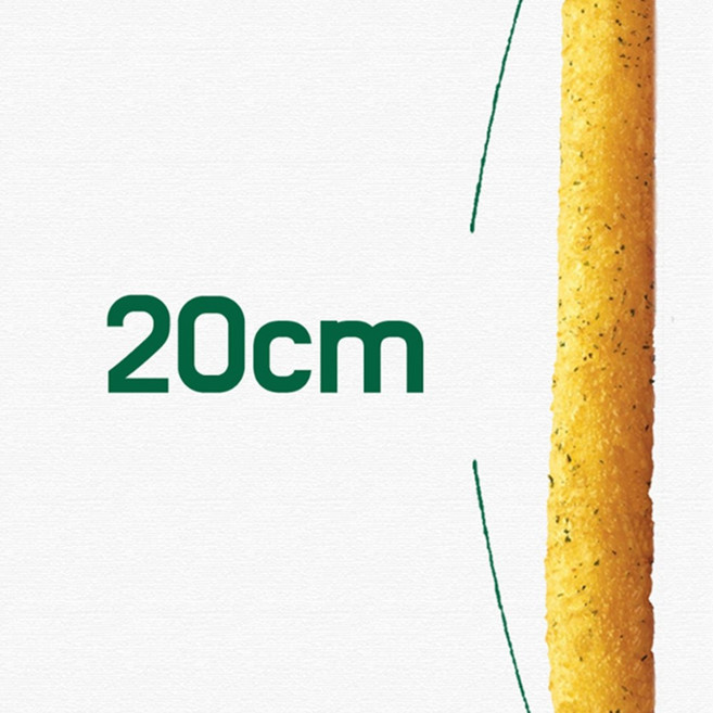 20cm 롱 치즈스틱 1.4kg (70g x 20개) 대용량 분식 푸드트럭용, 70g, 20개