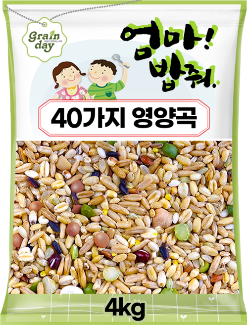 40곡 잡곡밥 혼합잡곡, 1개, 4kg