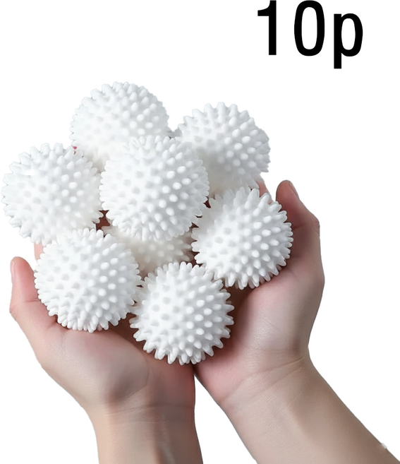 깔끔원 드럼세탁기 빨래 세척볼 세탁볼, 10개, 화이트