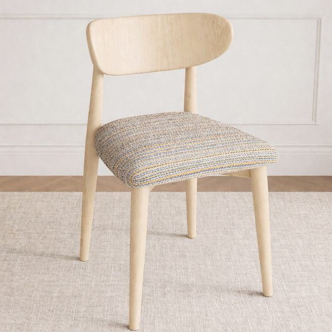 윈디엘 사각 스툴 의자커버 좌판 덮개 화장대 리폼 천갈이, 1개, 옐로우