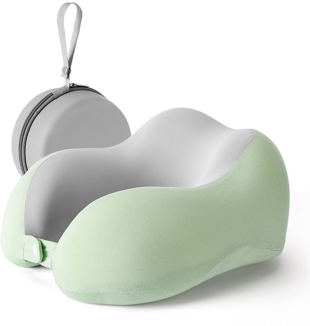 랑고 휴대용 올인원 메모리폼 목베개 멜로우 파우치 세트 - 목베개