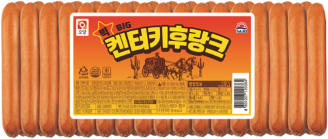 사조 빅켄터키후랑크1kg, 10개, 1kg