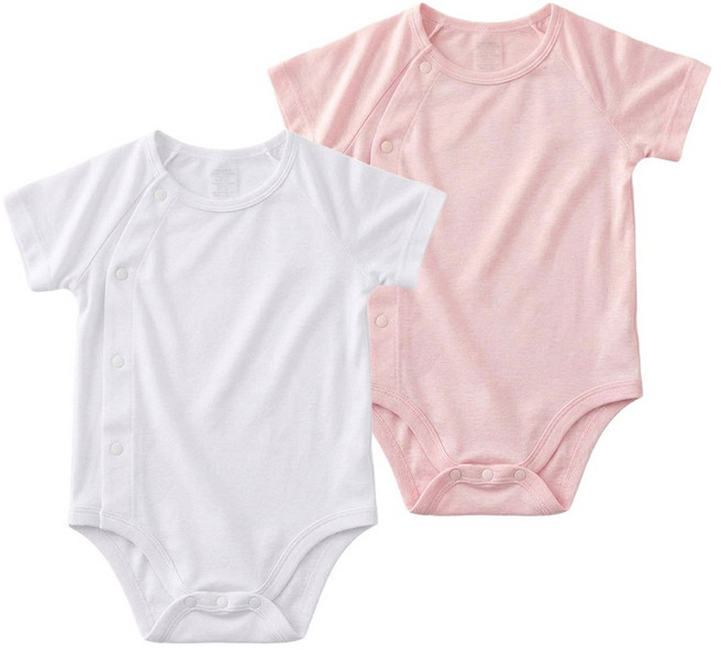 그린베베 국내생산 신생아 여름용 내추럴 모달 반팔 배냇슈트