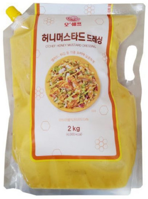 오뚜기 오쉐프 허니 머스타드드레싱 2kg 6개 1박스