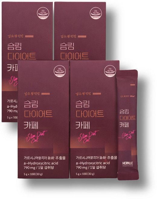 다이어트커피 가르시니아캄보지아추출물 콜롬비아산 디카페인커피분말 아메리카노맛 슬림 다이어트 카페 3g x 40포, 1개