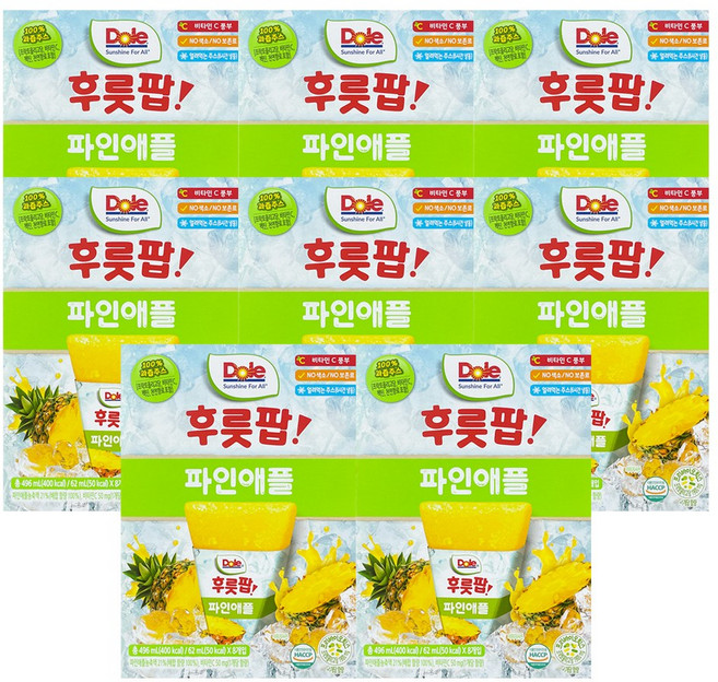 돌 후룻팝 파인애플, 64개, 62ml