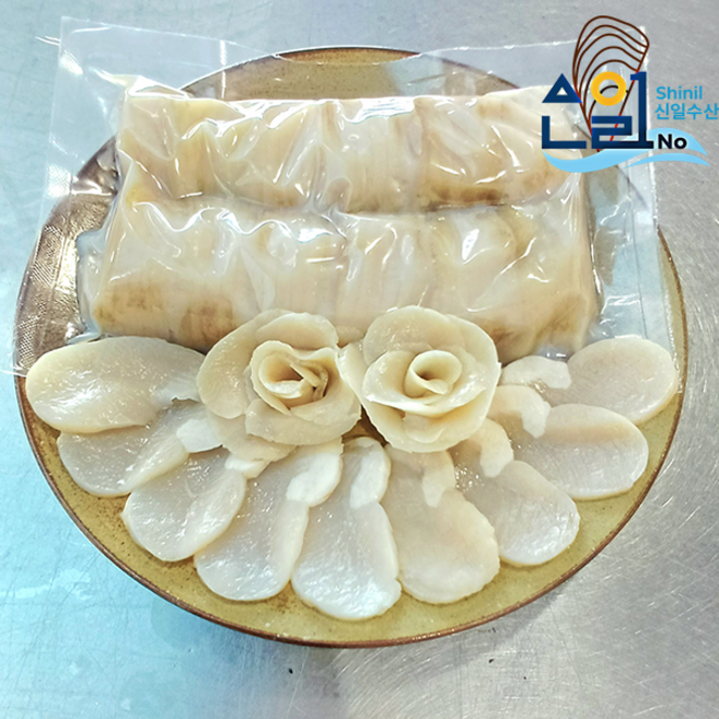 국산 자연산 키조개 슬라이스 관자 1kg 급냉, 1개