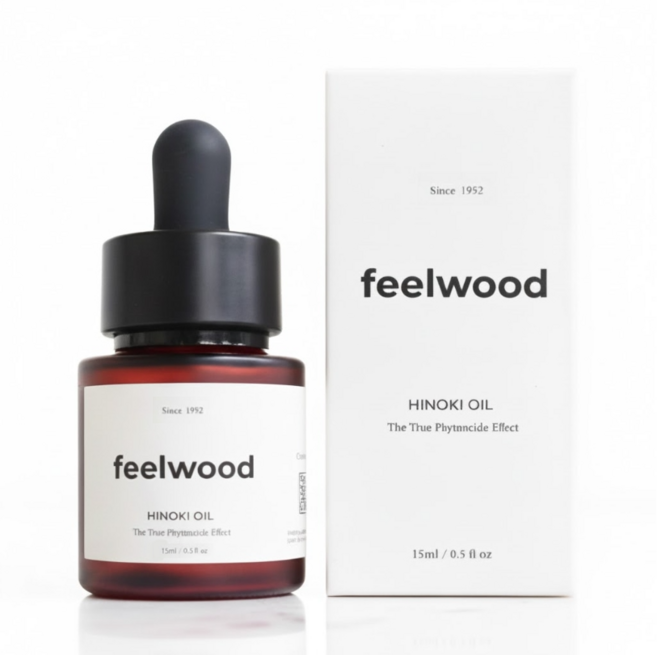 필우드 편백나무 피톤치드 편백오일 15ml 100% 원목추출 아로마 원액, 1개