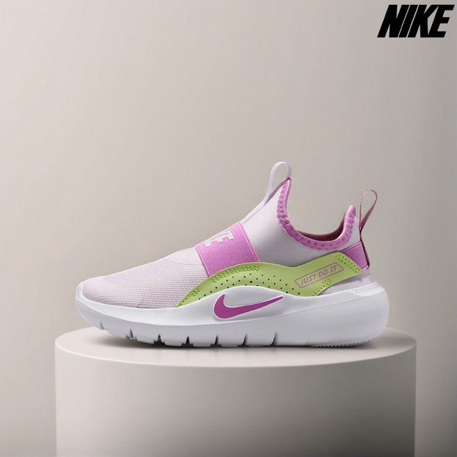 나이키 어린이 신발 스스로 신고 벗기 편리한 운동화 국내 매장 정품 라이트 바이올렛 [Nike Flex Runner 4]