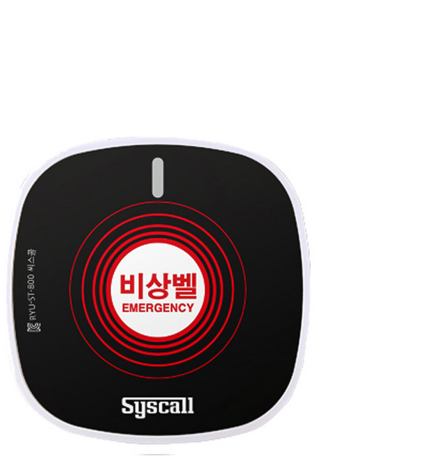 무선 호출벨 차임벨 비상벨 콜벨 송신기 호출시스템 사각 슬림형 / ST-800, 1개