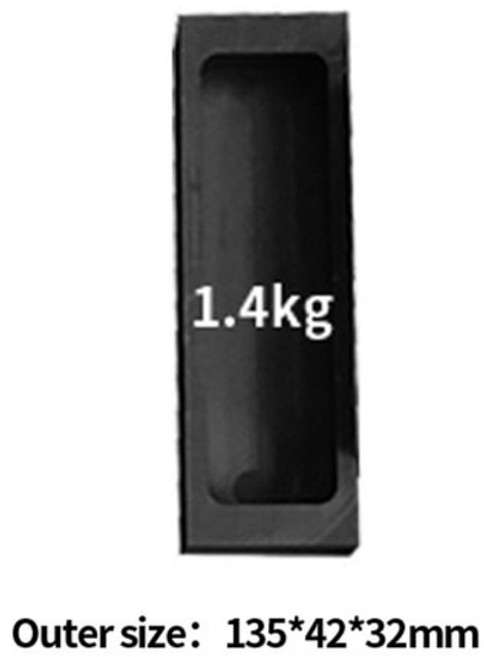 보석 세공 야스리 공구 도구 수공구 연마 금속 조각 반지 금 은 줄 측정 potie 고순도 흑연 잉곳 금형 금속 주조 도가니 용융 골드 실버 금속 정제 성형 금형 보석 도구, g.gi.1400b 1.4kg, 1개