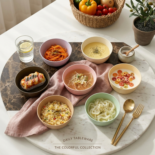 가벼운 안깨지는 멜라민볼 요거트 시리얼 그릇 다용도 볼, 1개, 데일리 볼  밀크 그레이지