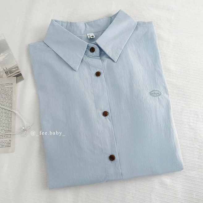 糖果系男友長版襯衫 韓系薄長袖女防曬外套