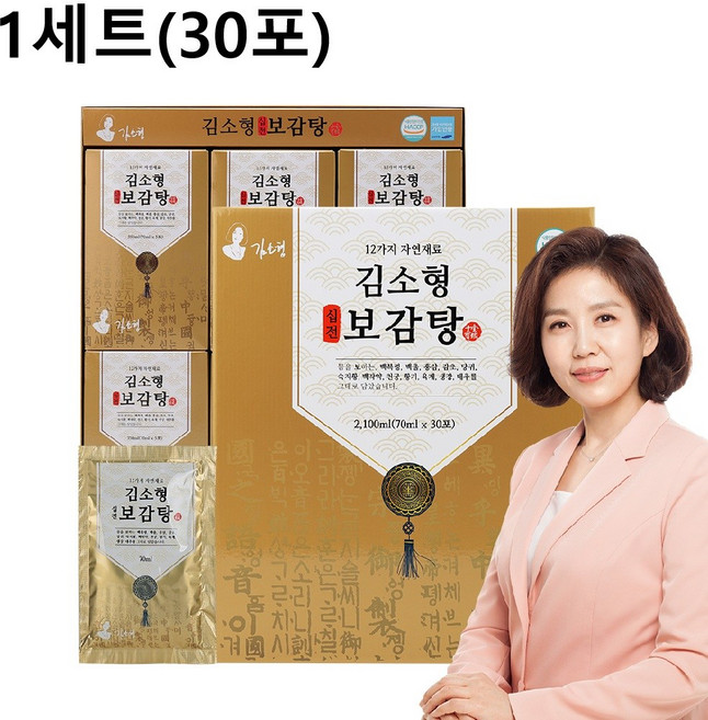 1+1 선물세트 김소형 십전 보감탕 70ml X 30포, 30개