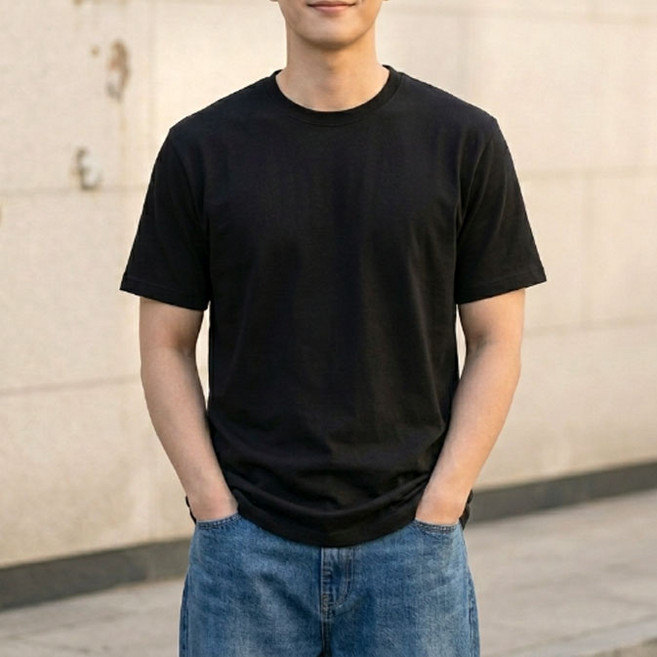 쿨쉐어 20수 고중량 기본핏 반팔 면티 남자 여자 프린팅 반팔티셔츠