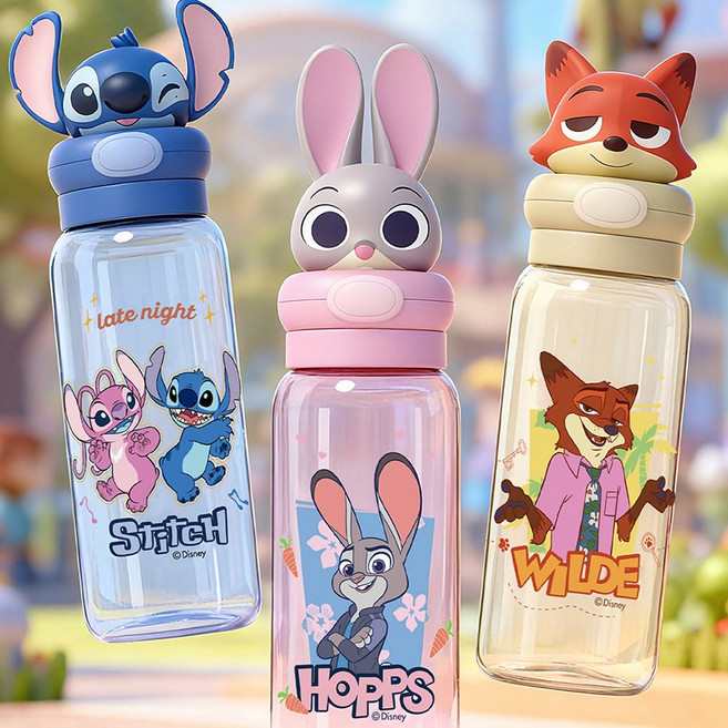 주토피아 주디 스포츠 핸들 텀블러 물컵 물병 550ml