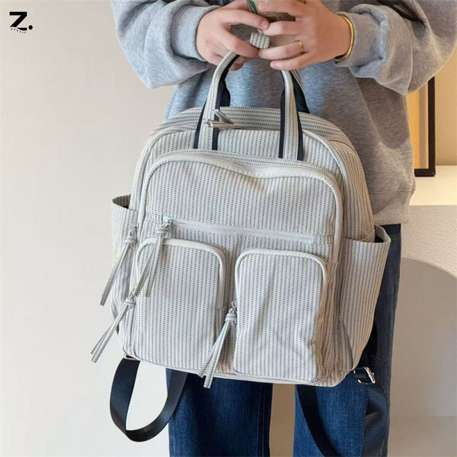 Zoovit 여성 통근 대용량 멀티포켓 백팩 학생들이 수업시간에 사용하는 백팩