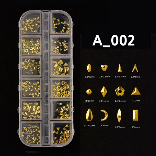 치프몰 스톤 네일 파츠 세트 81종, 1개, A_002