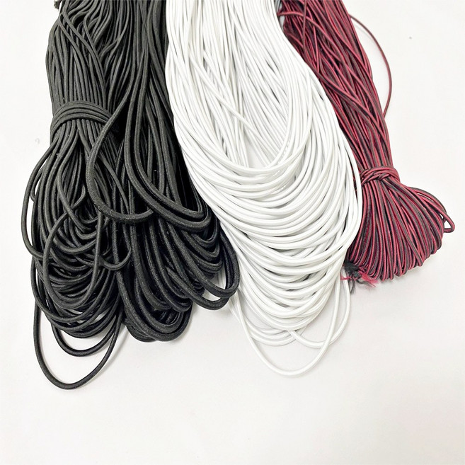 초강력 라텍스끈 탄성로프 다양한 두께 고강도 탄력밧줄 50m, 블랙, 2mm