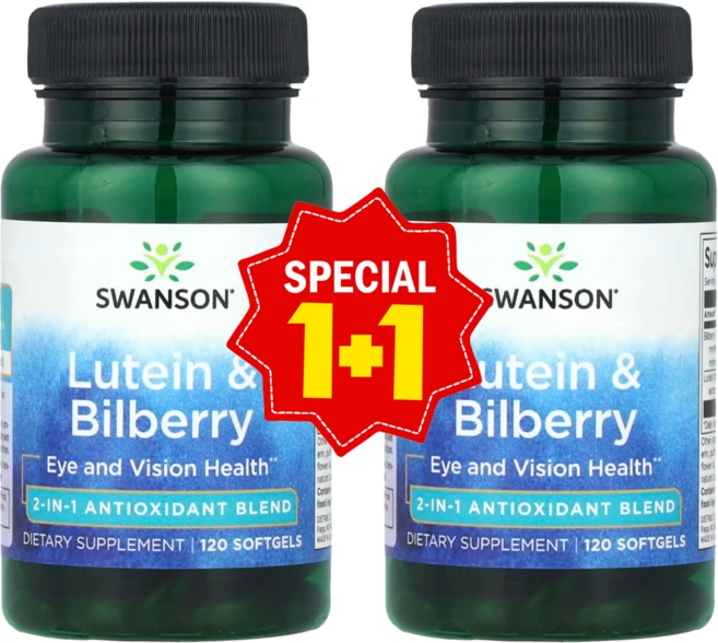 1+1 스완슨 루테인 빌베리 소프트젤 120정 안토시아닌 금잔화꽃 추출물 제아잔틴 함유 / 해외직구 미국정품, 2개 - 쿠팡