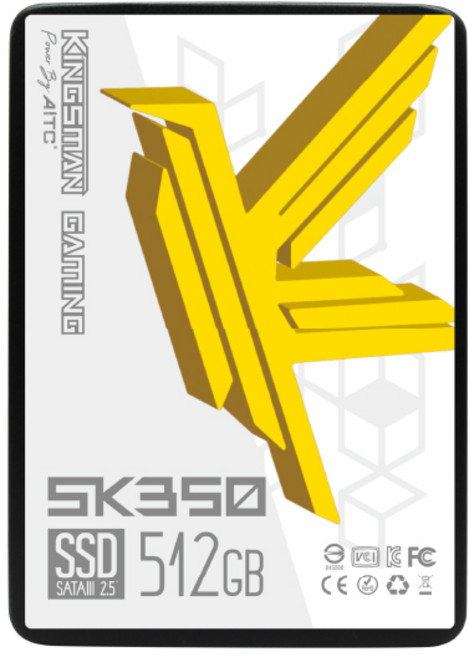 KINGSMAN GAMING SSD 固態硬碟 適用於桌機與筆電, SK350, 512GB