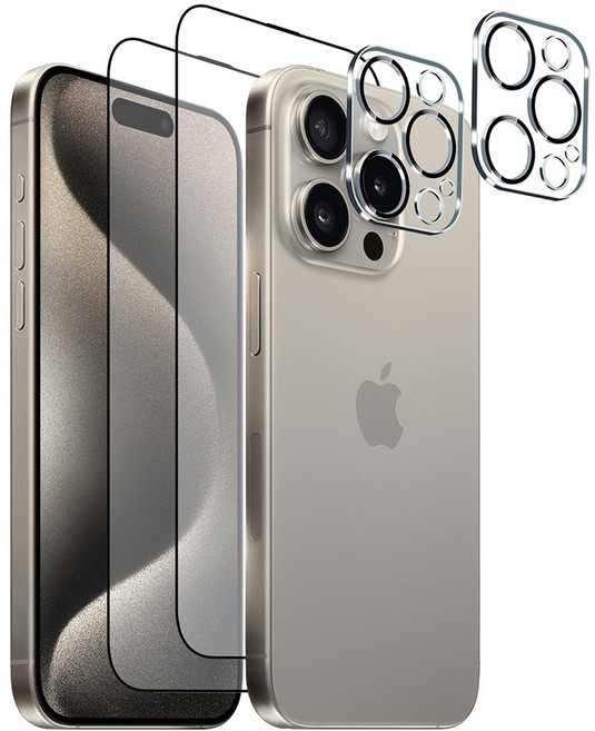 크리스탈클라우드 전면 강화유리 필름 2p + 카메라 필름 2p 세트, 1세트